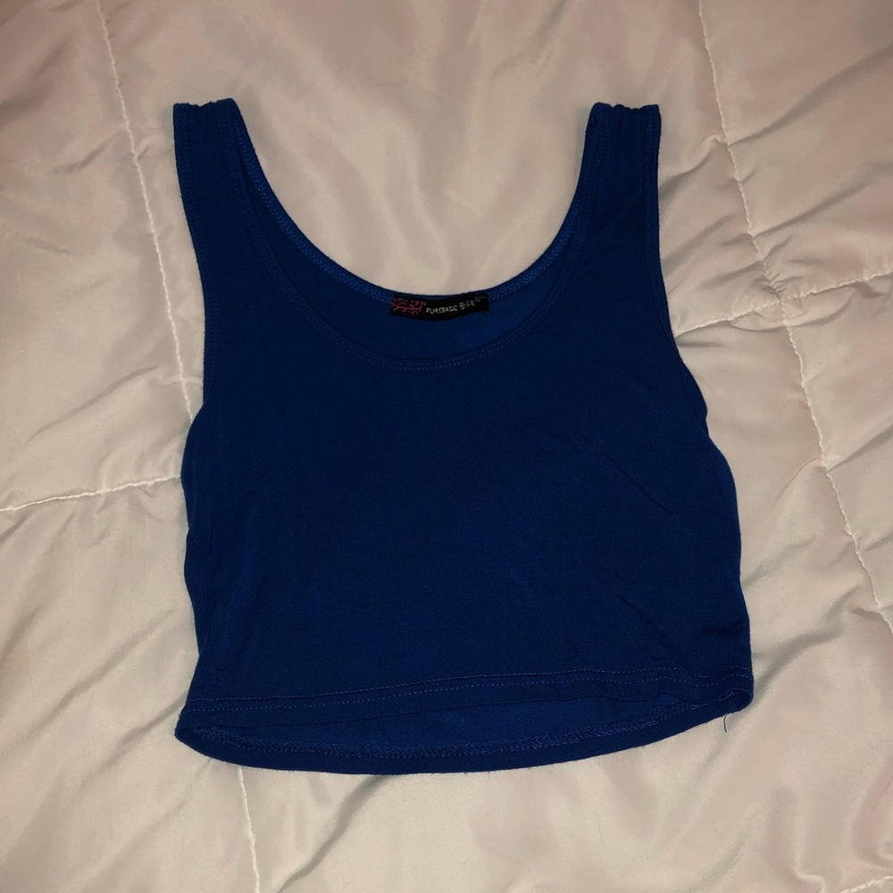 Royal Blue Crop Top.